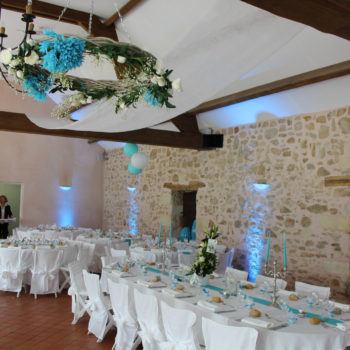 Décoration Salle mariage Nantes Château de la Rousselière