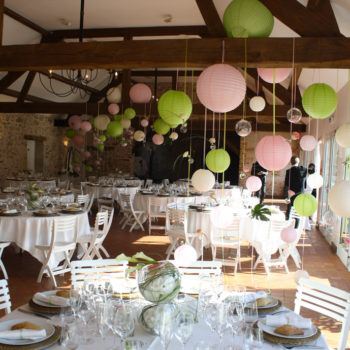 Décoration Salle mariage Nantes Château de la Rousselière