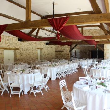 Décoration Salle mariage Nantes Château de la Rousselière