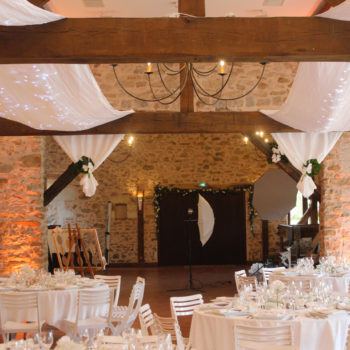 Décoration Salle mariage Nantes Château de la Rousselière