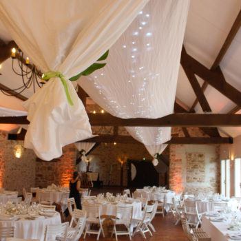 Décoration Salle mariage Nantes Château de la Rousselière